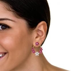 ruby earrings