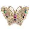 Exclusive Multi Gemstones Butterfly Pendant