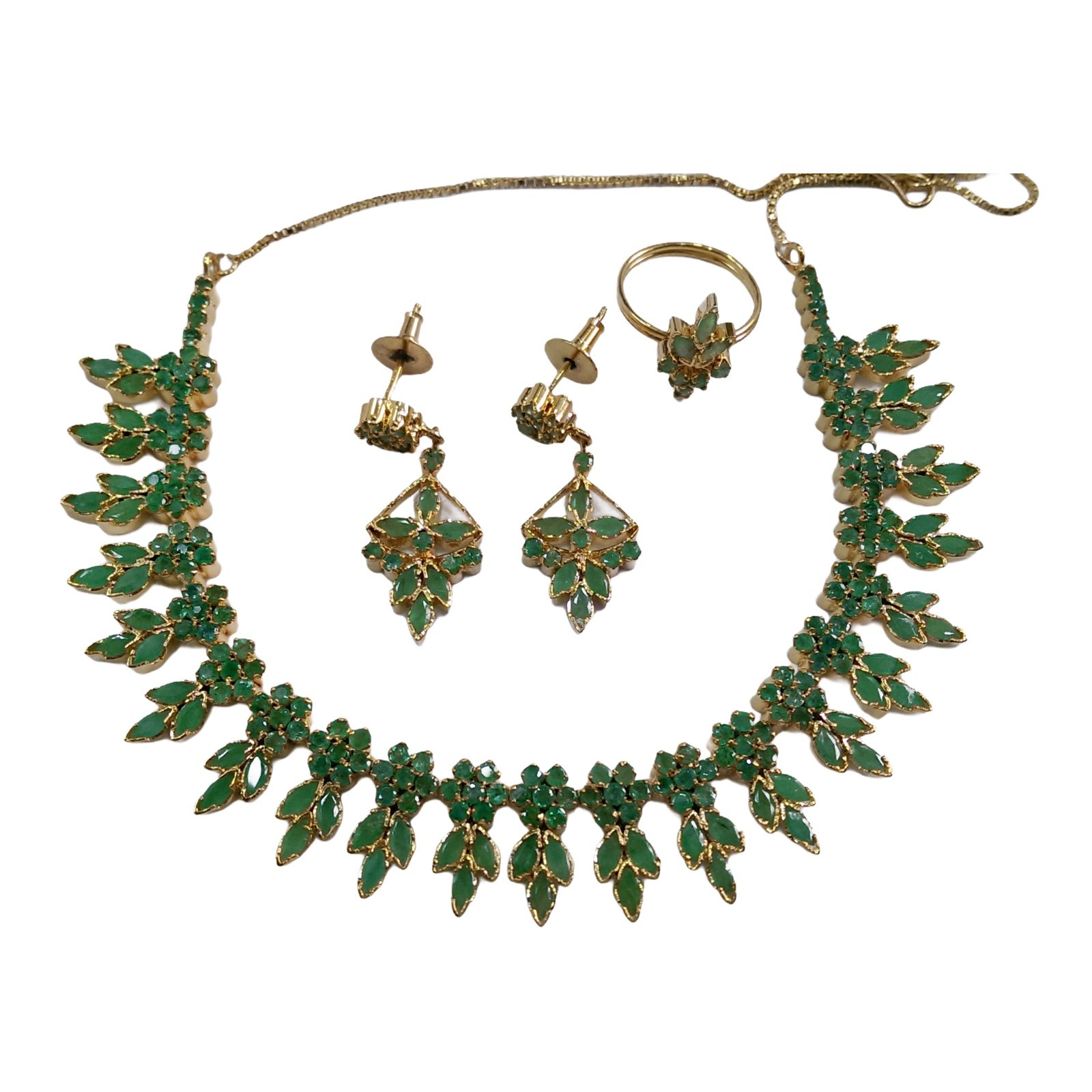 Emerald discount indian necklace