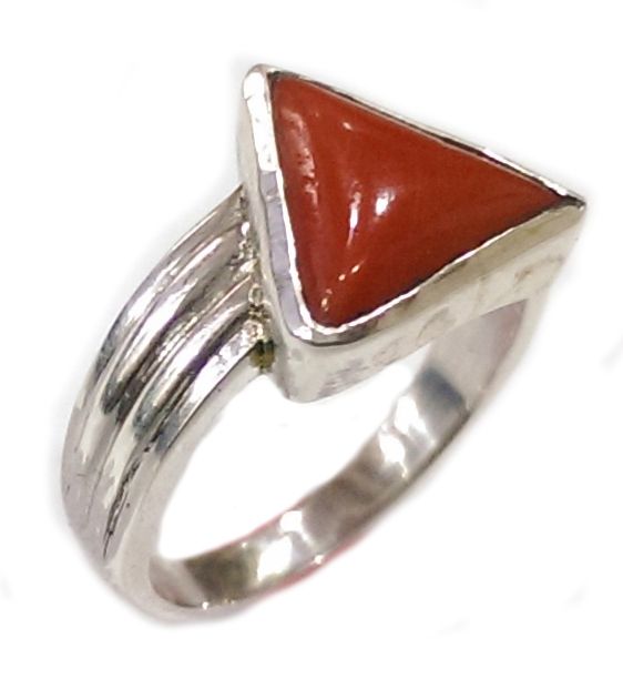 Buy Traditional Gold Plated Daily Use Impon Red Coral Ring for Ladies