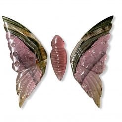 30.40 Carats Magnificent Natural Tourmaline Butterfly Carving