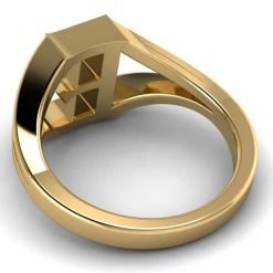 14k Solid Gold Alphabet E Ring