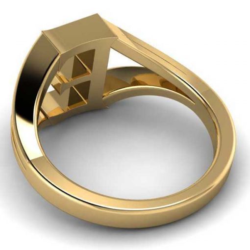 14k Solid Gold Alphabet E Ring