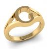 Jewelry Alphabet G Ring in 14k Gold