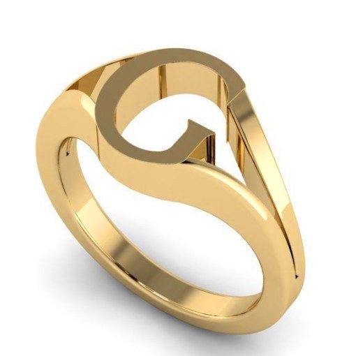 A-Z Letter Initial Rings For Women Men Gold Color Stainless Steel Alphabet  Ring Male Female Finger Jewelry Birthday Gift Anillos - AliExpress