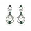 Chrome Diopside Earrings in Sterling Silver