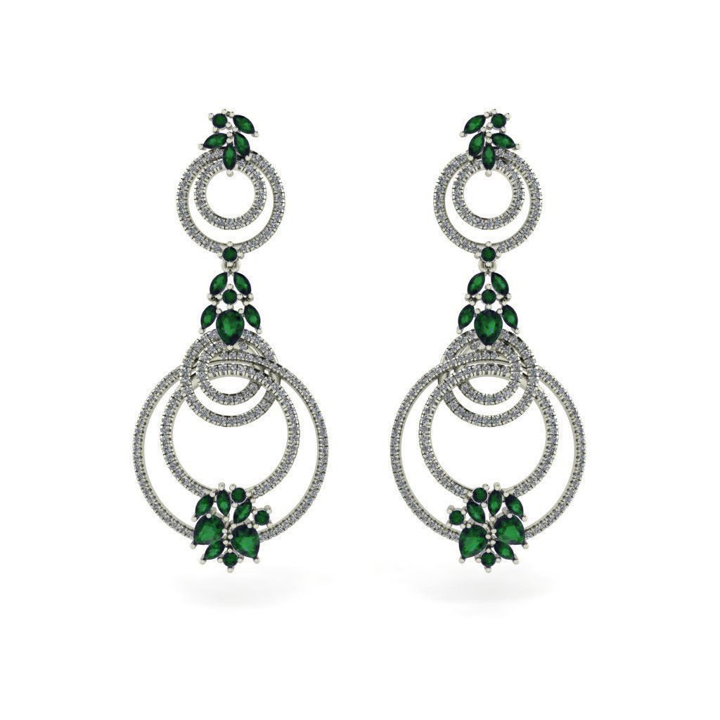 Chrome Diopside Earrings in Sterling Silver Gleam Jewels