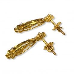 Fine Quality Diamond Earrings in 18k Solid Gold