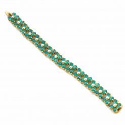 Emerald Bracelet made with Sterling Silver
