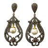Victorian Inspired Rose Cut Diamond Earrings