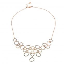 Delicate Design Sterling Silver Aquamarine Necklace with Earrings