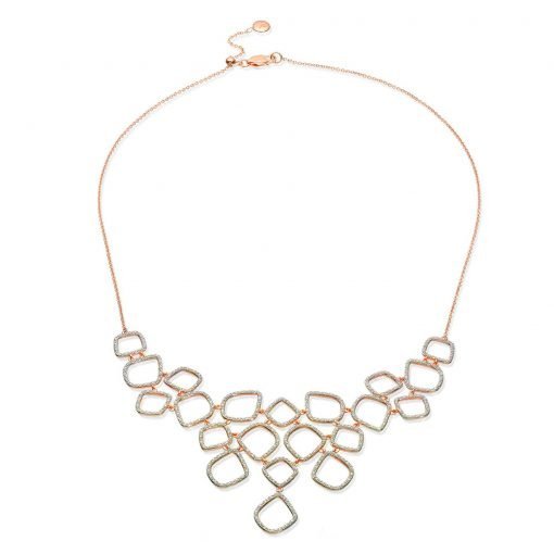 Delicate Design Sterling Silver Aquamarine Necklace with Earrings
