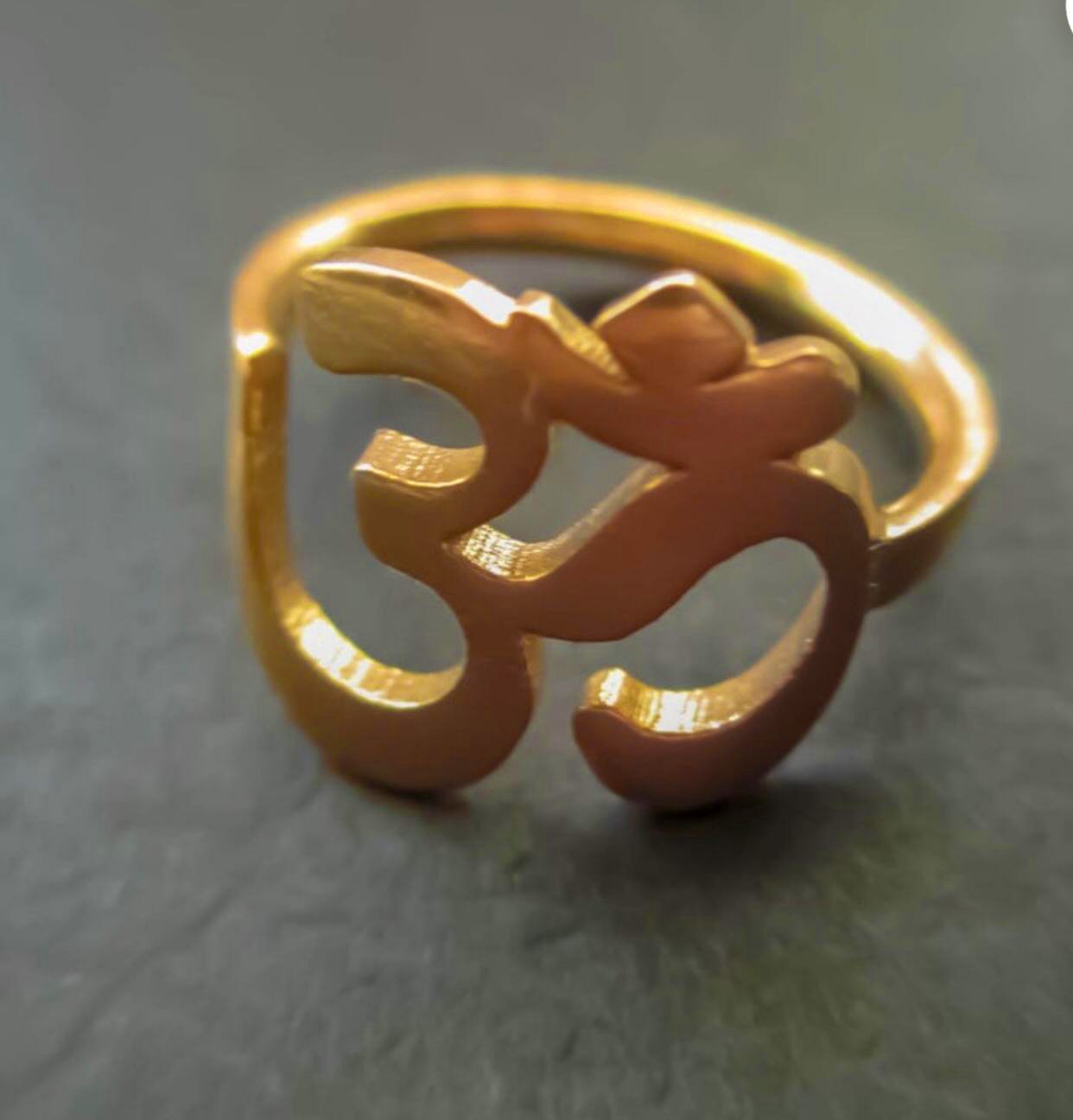 Om design ring for girl | FULL-SILVER