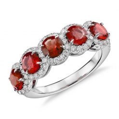 Sterling Silver Premium Ruby Ring