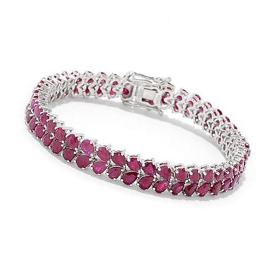 Buy Women's Ruby Diamond Cuff Bracelet Online | Rose Jewellery