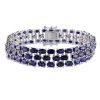 Sterling Silver Blue Sapphire Bracelet