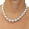 Certified 9mm White South Sea Pearl Necklace