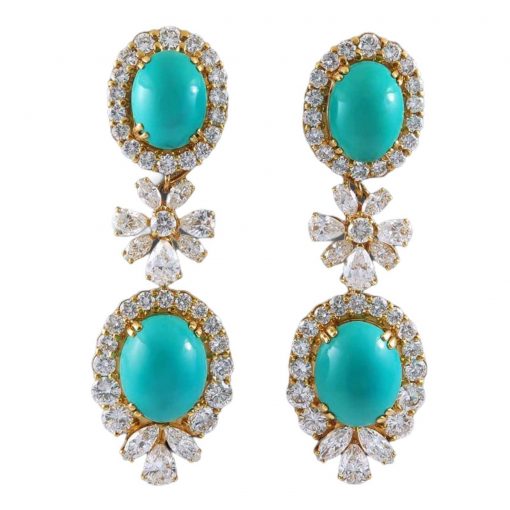 Premium Quality Turquoise Necklace with Earrings