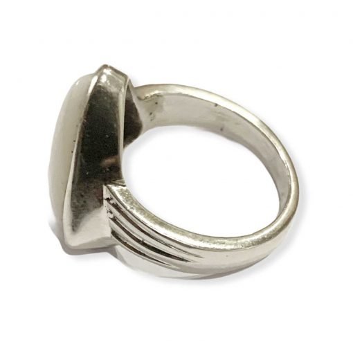 6.5 Carats Natural White Coral Ring
