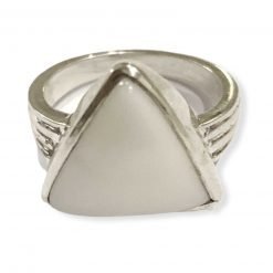 6.5 Carats Natural White Coral Ring