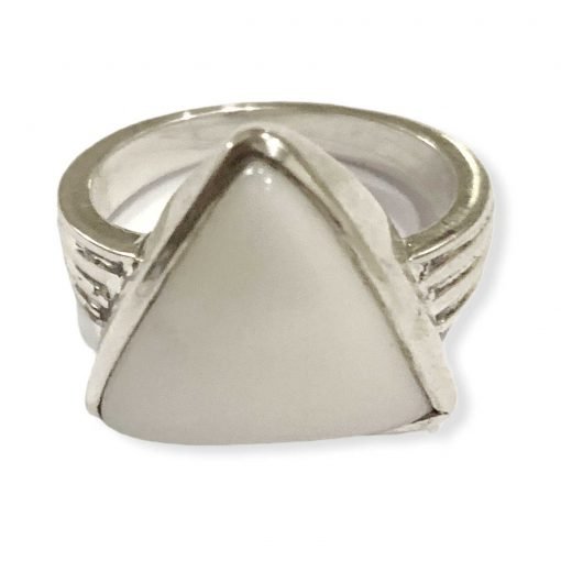 6.5 Carats Natural White Coral Ring