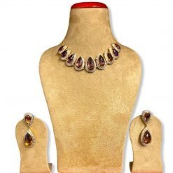 Hand Crafted Unique Ametrine Necklace with Earrings