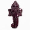 Ganpati Head Carved Natural Ruby