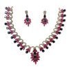 Sterling Silver Iolite Ruby Necklace