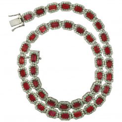 Premium 18 Inches Long Ruby Necklace