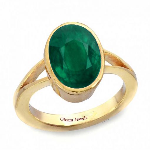 18k Solid Gold Natural Emerald Ring