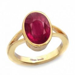 18k Solid Gold Certified Natural Ruby Ring