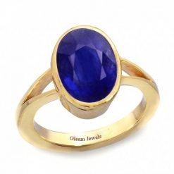 18k Solid Gold Natural Blue Sapphire Ring