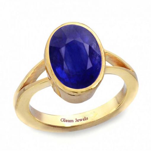 18k Solid Gold Natural Blue Sapphire Ring