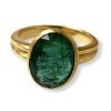 4.01 Carats Natural Certified Emerald Ring in18k Gold