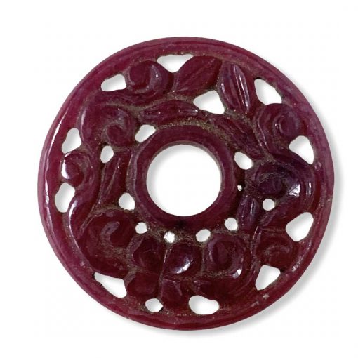 Fine Round Ruby Carving of 15.10 Carats