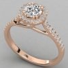 0.70 Carats Gia Certified Solitaire Diamond Ring