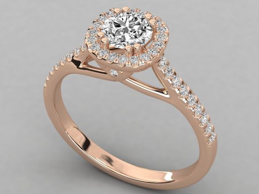 0.70 Carats Gia Certified Solitaire Diamond Ring