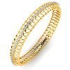 Kada Style Light Weight Diamond Bangle in 18k Gold