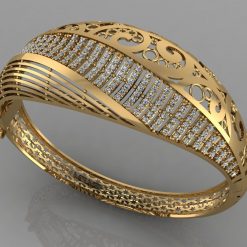 Fine Design 14k Gold Diamond Bracelet