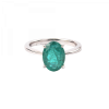 Magnificent Emerald Ring Made with 18k Gold