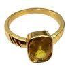 Natural Yellow Sapphire Ring in 18k Gold