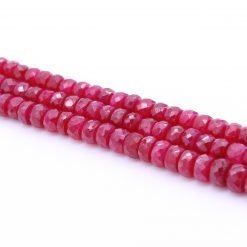 Three Strands Graduated Ruby Necklace