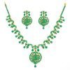 Premium Quality Sterling Silver Emerald Necklace