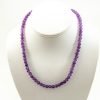 4.00 mm Round Amethyst Beads Necklace