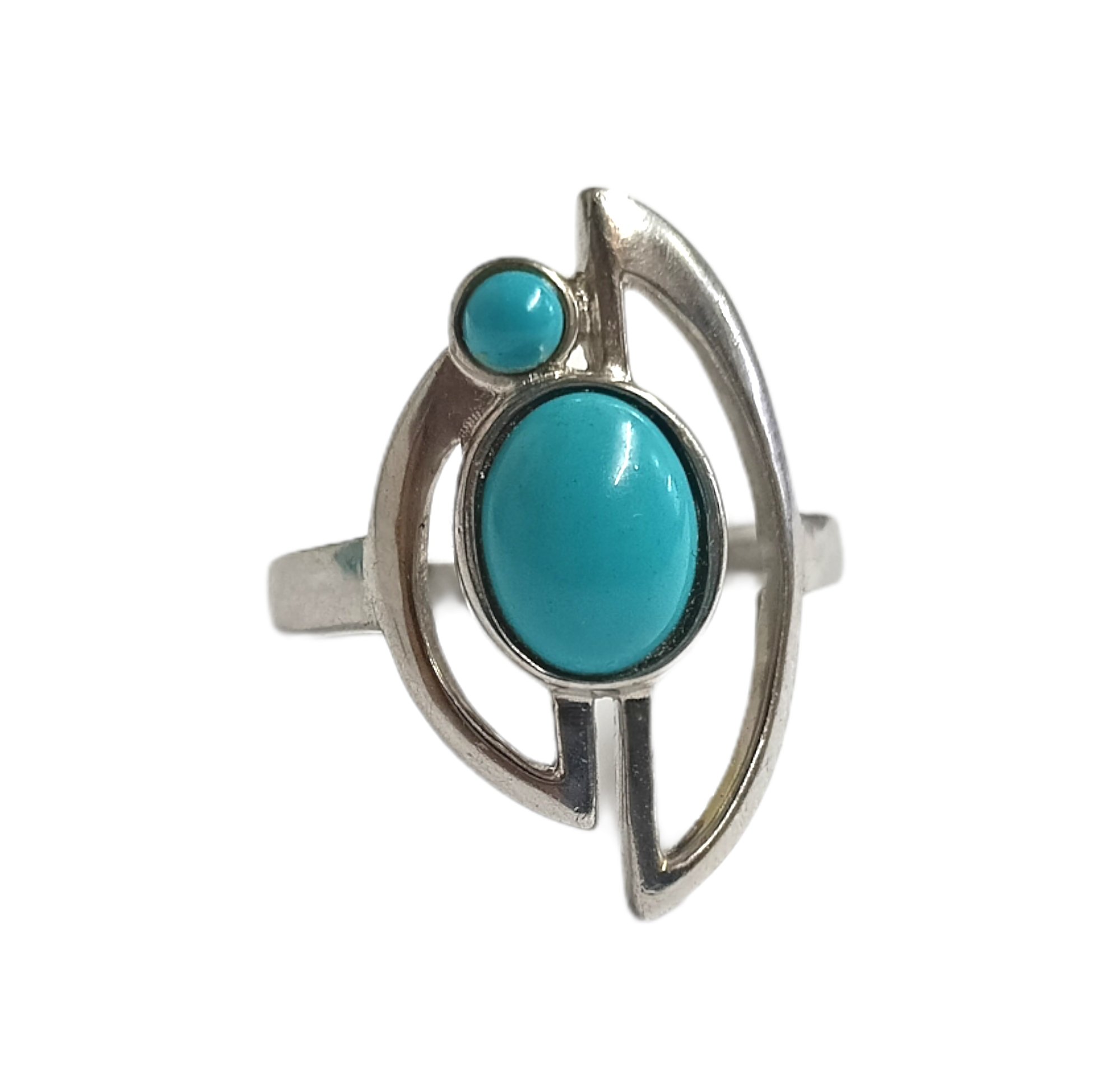 Mercan Silver Men Aquamarine Stone Ring, Blue Stone Ring, Vintage India |  Ubuy