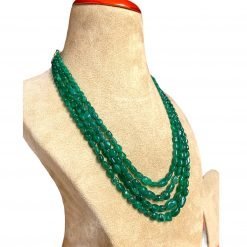 emerald beads necklace