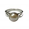 Unisex South Sea Pearl Ring made with Sterling Silver
