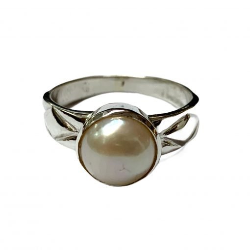 Unisex South Sea Pearl Ring made with Sterling Silver