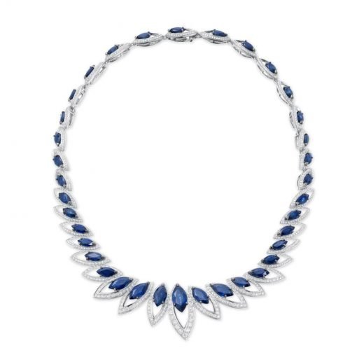 Sapphire Necklace made with Sterling Silver