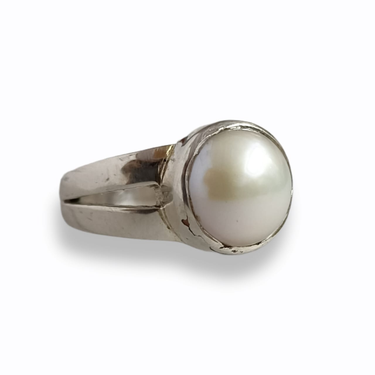 55Carat Pearl Ring 4 Carat Stone Sterling Silver Bold Men Ring Size  4,5,6,7,8,9,10,11,12,13 : Everything Else - Amazon.com